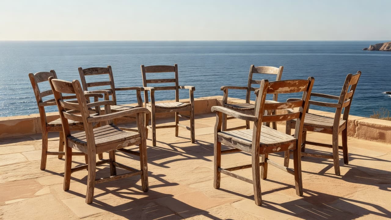 Outdoor Furniture Warped by Sun and Coastal Damp